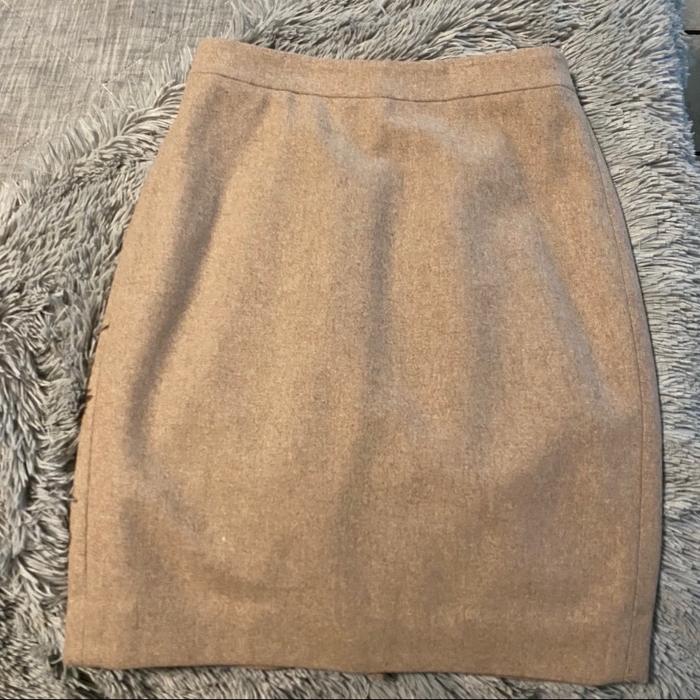 Size 2 J Crew Wool Pencil Skirt
